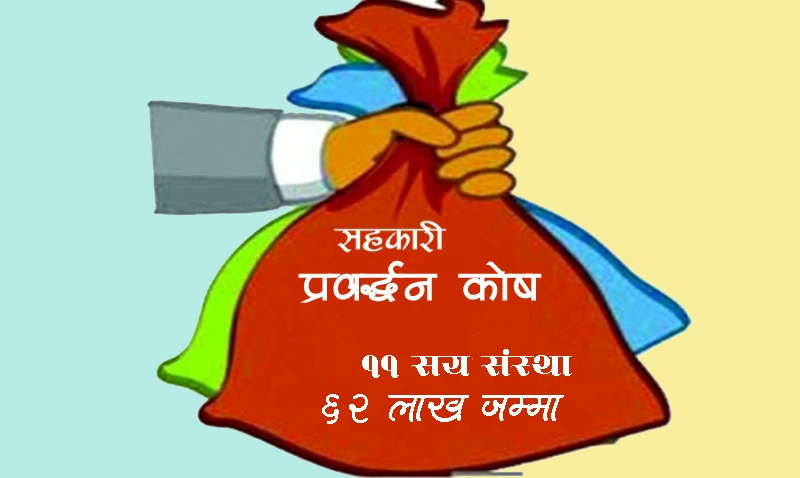 सहकारी प्रवद्र्धन कोष : ११ सय संस्था आवद्ध,६२ लाख जम्मा